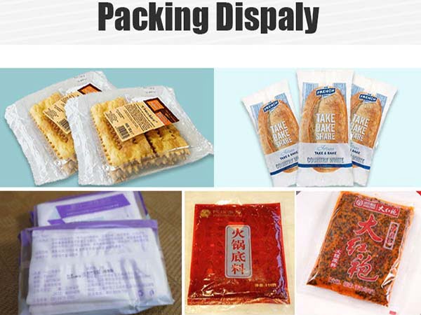 Bread, mask, biscuit and others can be packed by the horizontal packaging machine.