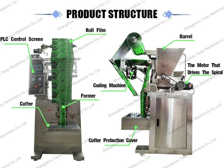 Estrutura da máquina de embalagem de pimentão