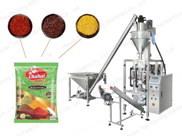 Spice packing machine consists of lapel machine and feeding system