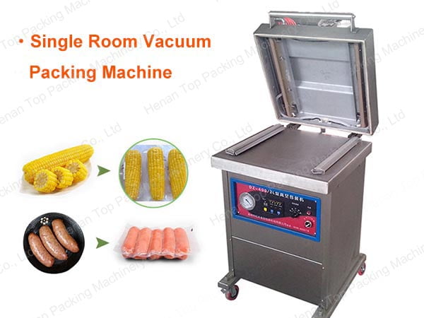 Vacuumed products by single room vacuum sealer