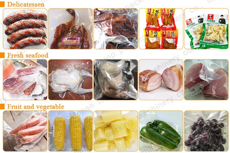 Foods vacuum packaging applications