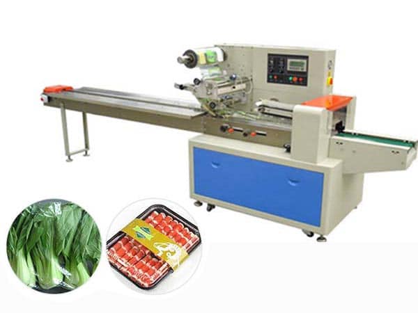 तकिया प्रकार के साथ सब्जी पैकिंग मशीन