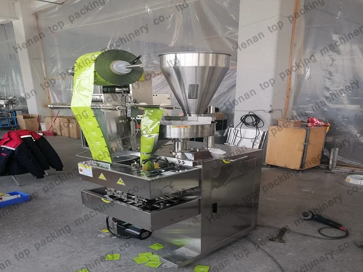 Customized tea packaging machine for a british tea company in bolivia